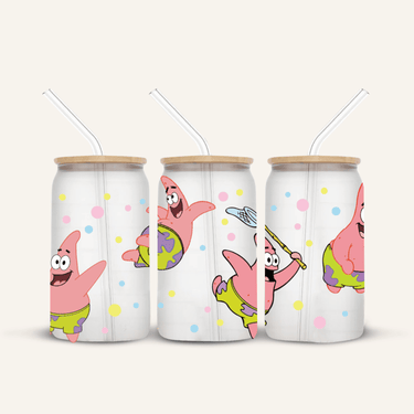 Spongebob/Patrick Glass Cup *FROSTED*